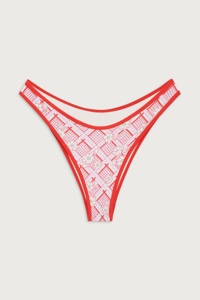 Dove classic floral bikini bottom red rover
