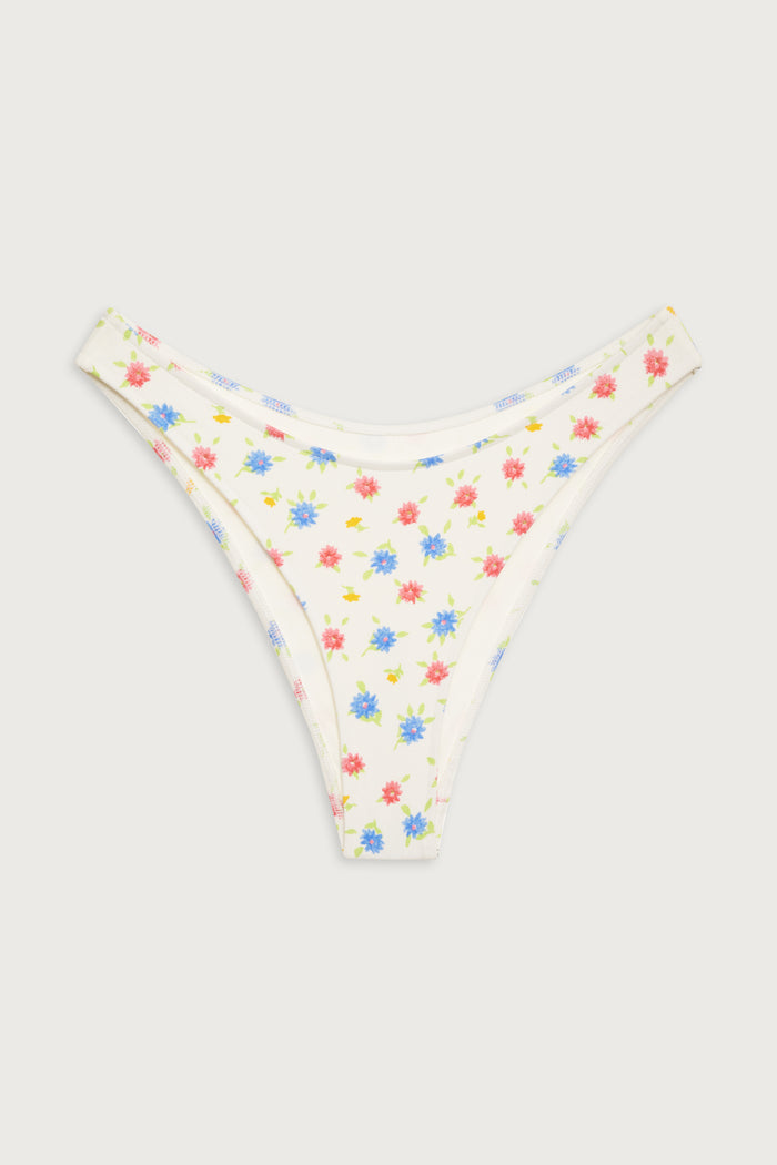 Dove Floral Classic Bikini Bottom Water Blossom