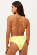 Dreamy Lemonade High Waist Cheeky Bottom