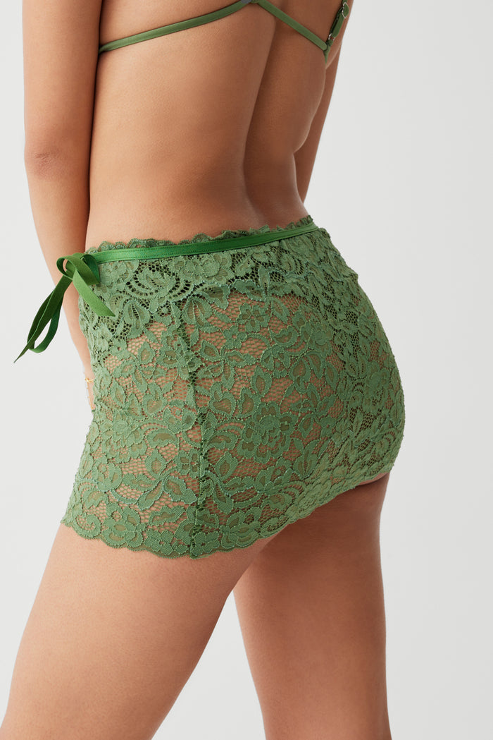 Dylan lace mini skirt sea moss