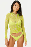 Ember Yuma Mesh Long Sleeve Top
