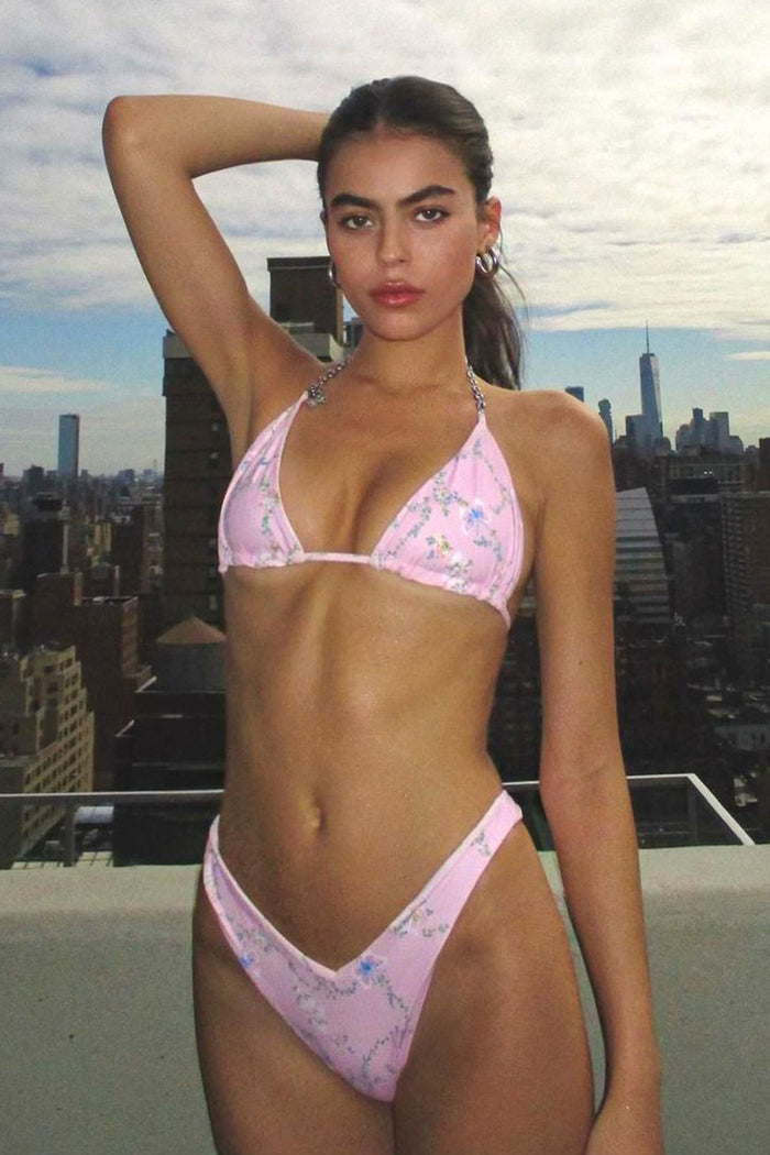 Enzo Floral Cheeky Bikini Bottom Fairytale