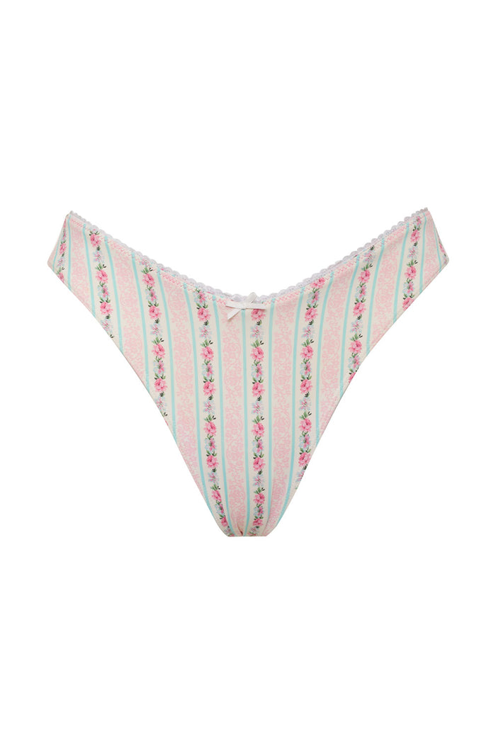 Enzo Floral Cheeky Bikini Bottom French Holiday
