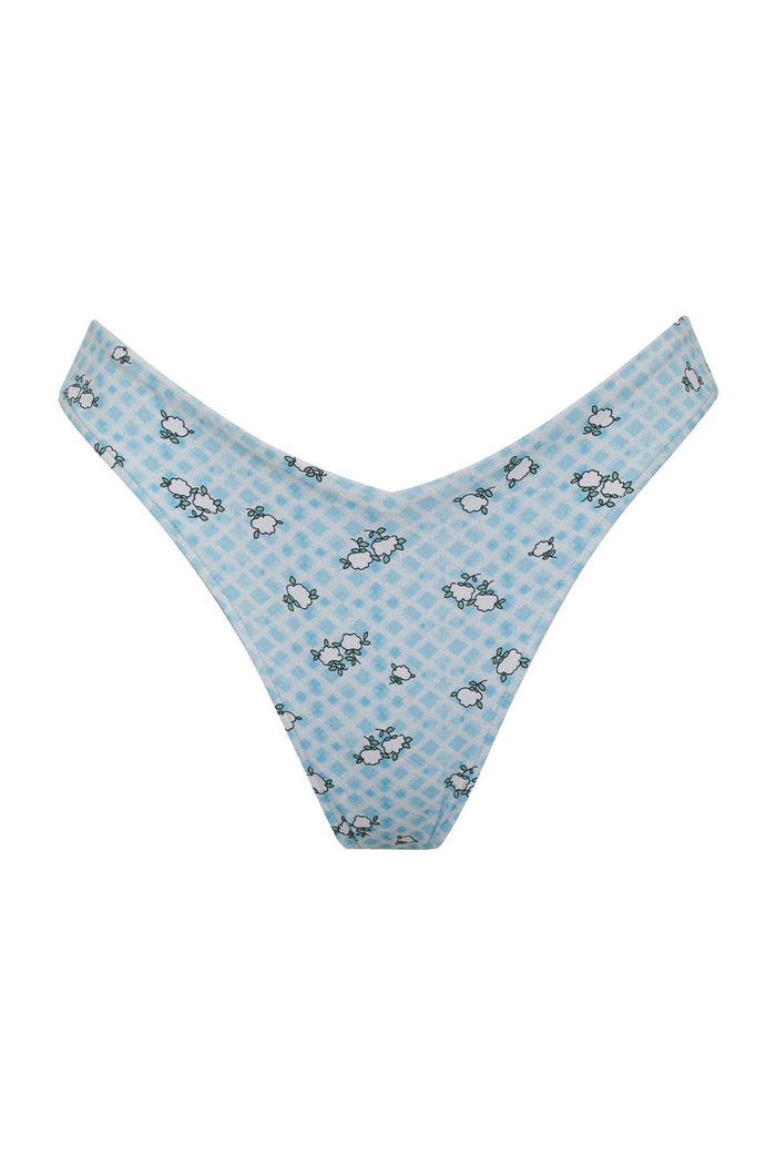 Enzo Gingham Cheeky Bikini Bottom Posie