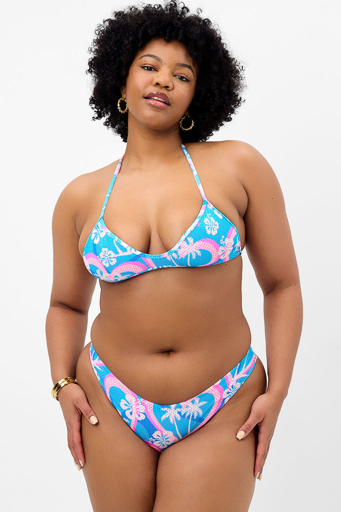 Enzo Mesh Cheeky Bikini Bottom Tropic Love
