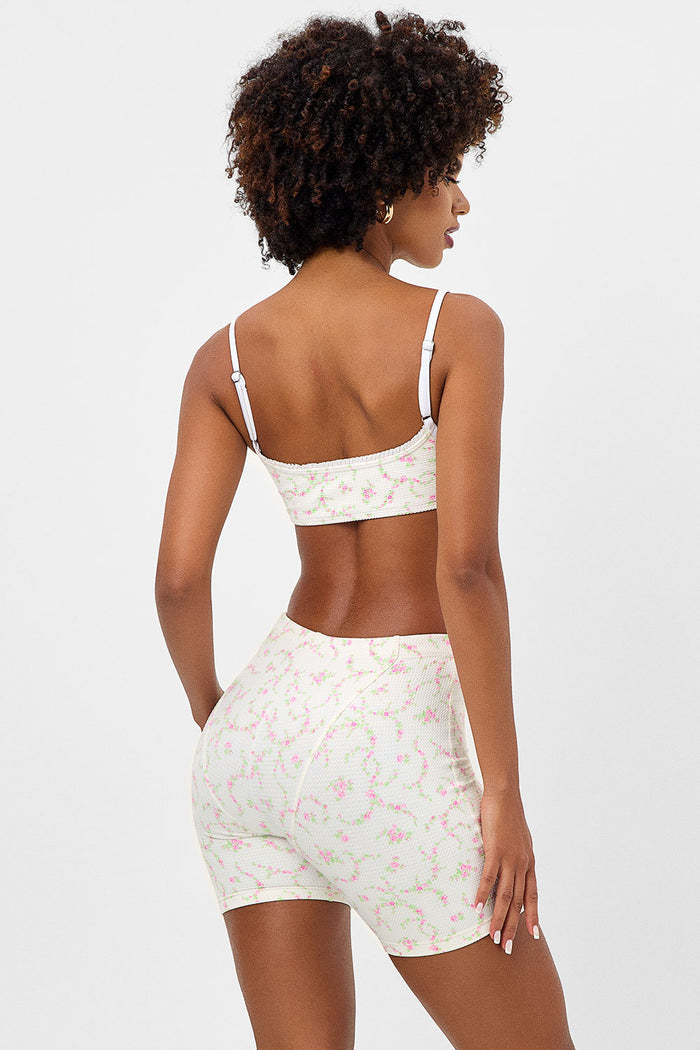 Erin Waffle Biker Short Day Lily