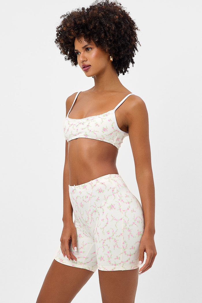 Erin Waffle Biker Short Day Lily