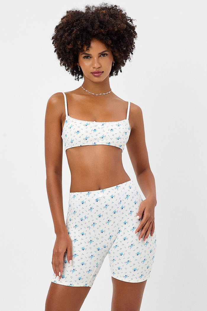 Erin Waffle Biker Short Night Lily