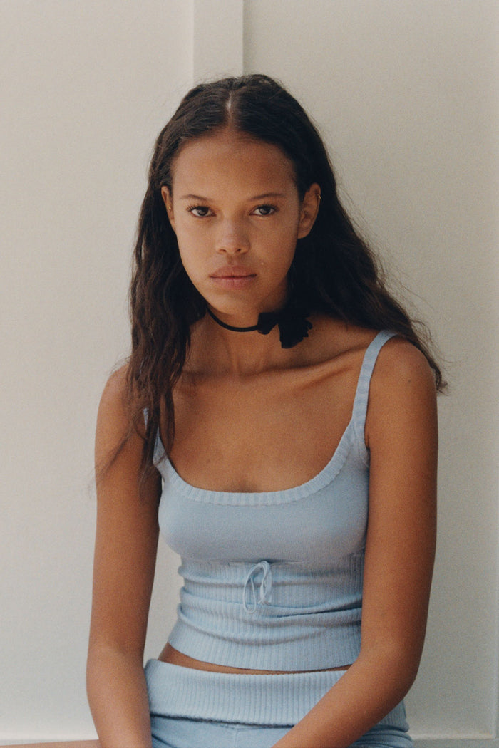 Estelle Knit Tank Cornflower