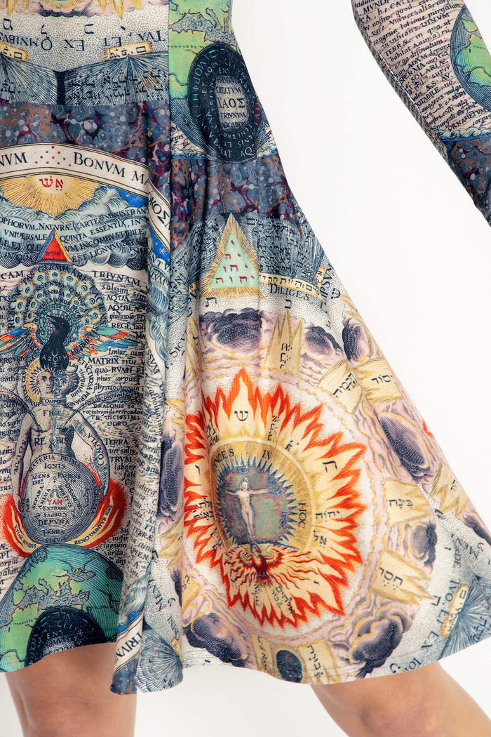 Eternal Wisdom Long Sleeve Evil Longline Dress