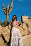 Evangelina Ruffle Maxi Skirt Sunrose