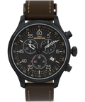 T49905 Expedition Field Chronograph 43mm Leather Watch Primary Image