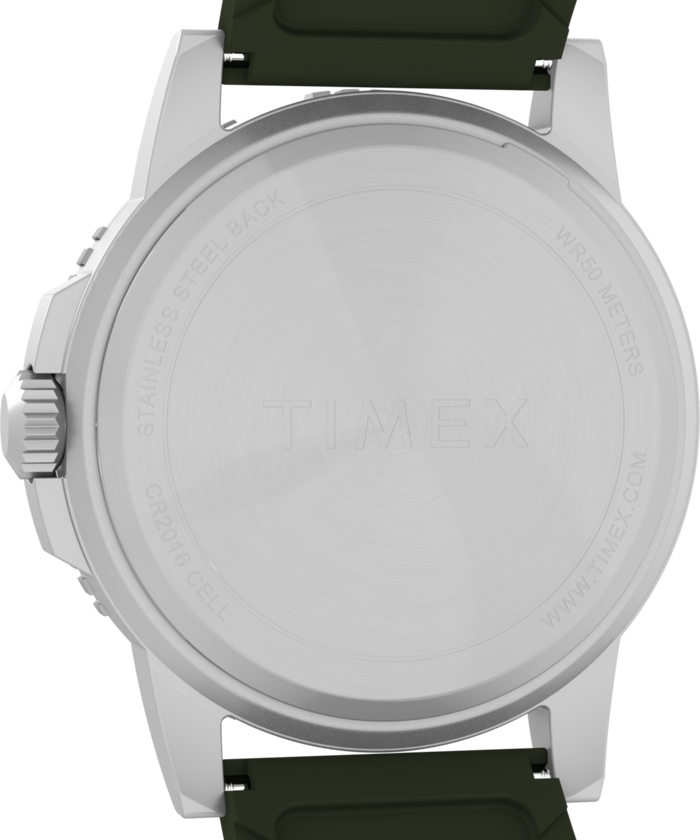 TW4B32100 Expedition Ridge 43mm Silicone Strap Watch Caseback Image