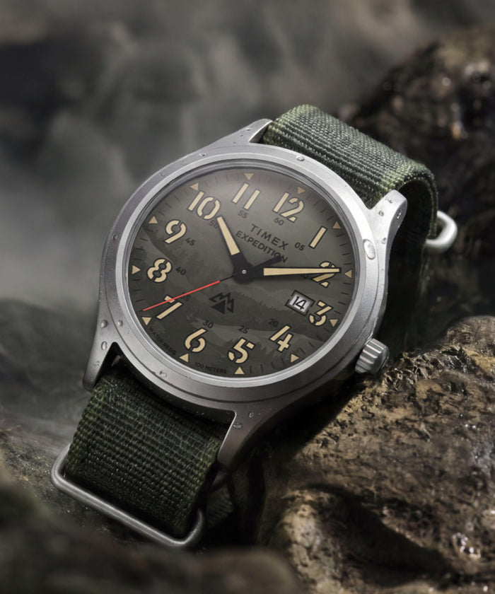 TW2Y89500 Expedition® Sierra 40mm Fabric Strap Watch Campaign Key Silhouettes (Beauty shots) Image