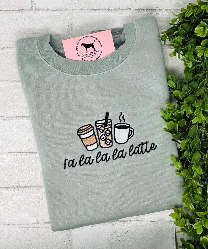 FALALA LATTE Embroidered T-shirt or Sweatshirt