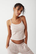 Farmhouse floral waffle camisole baby blanket