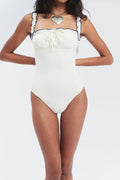 Fawn Ruffle One Piece Swimsuit Honeymoon Phase