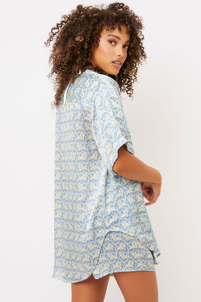 Fifi Monarch Silk Button Up