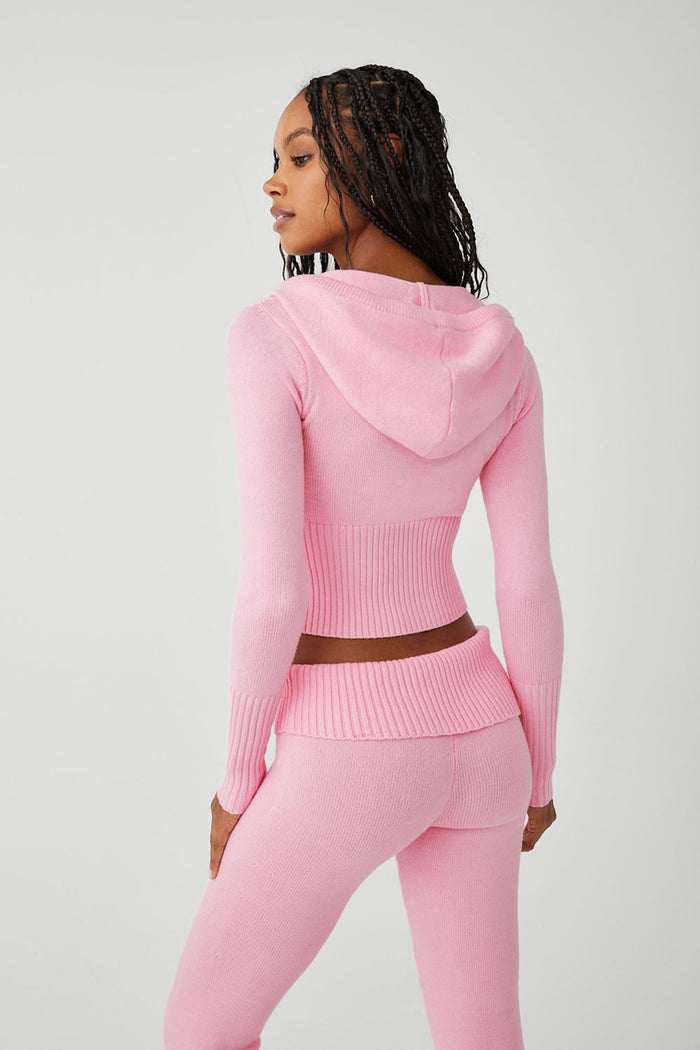 Fleur Cloud Knit Low Rise Pant Valentine Pink