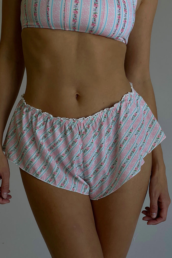 Flora Floral Mini Short French Holiday
