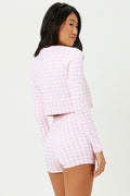 Flynn Pink Picnic High Waist Shorts