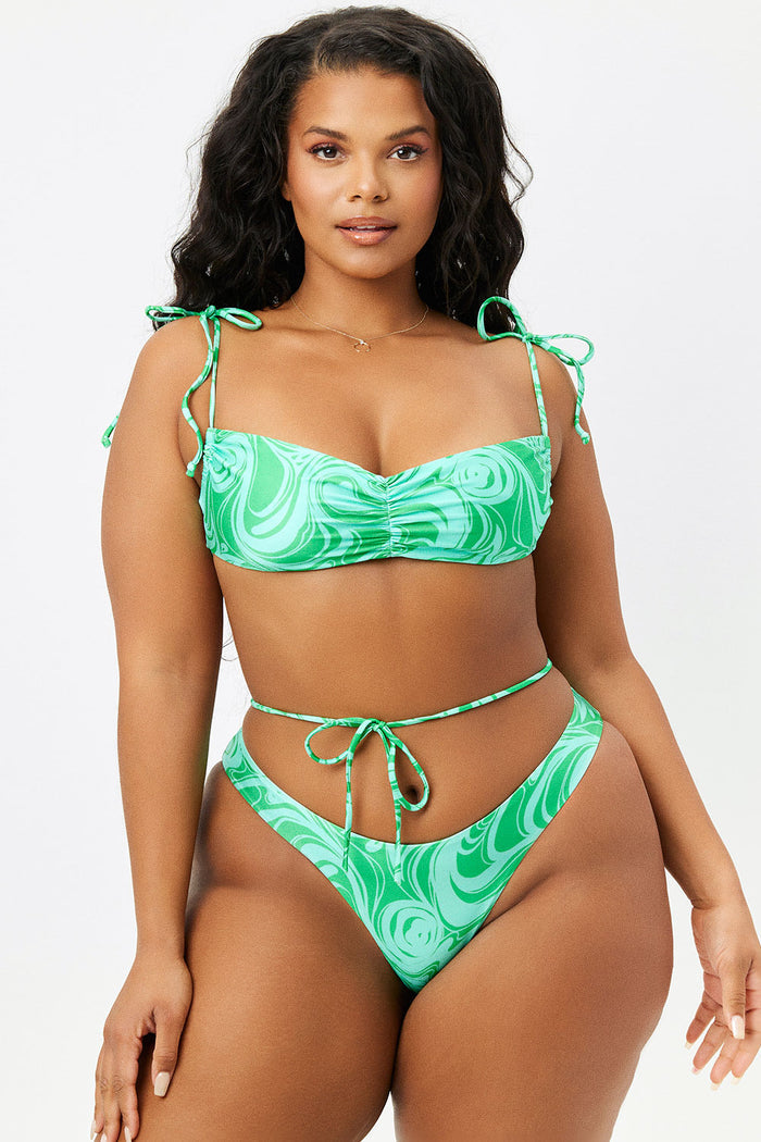 Foxy Rainforest Satin Cheeky Bottom Extended