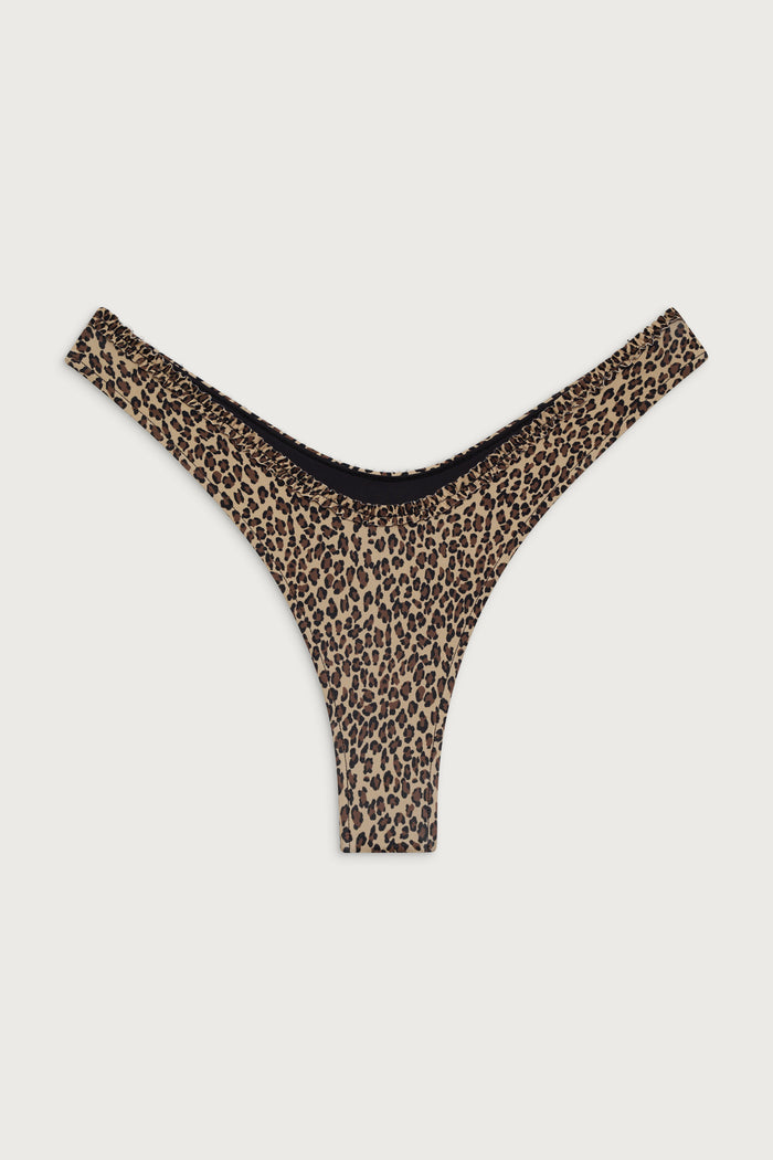 Full moon micro bikini bottom baby leopard