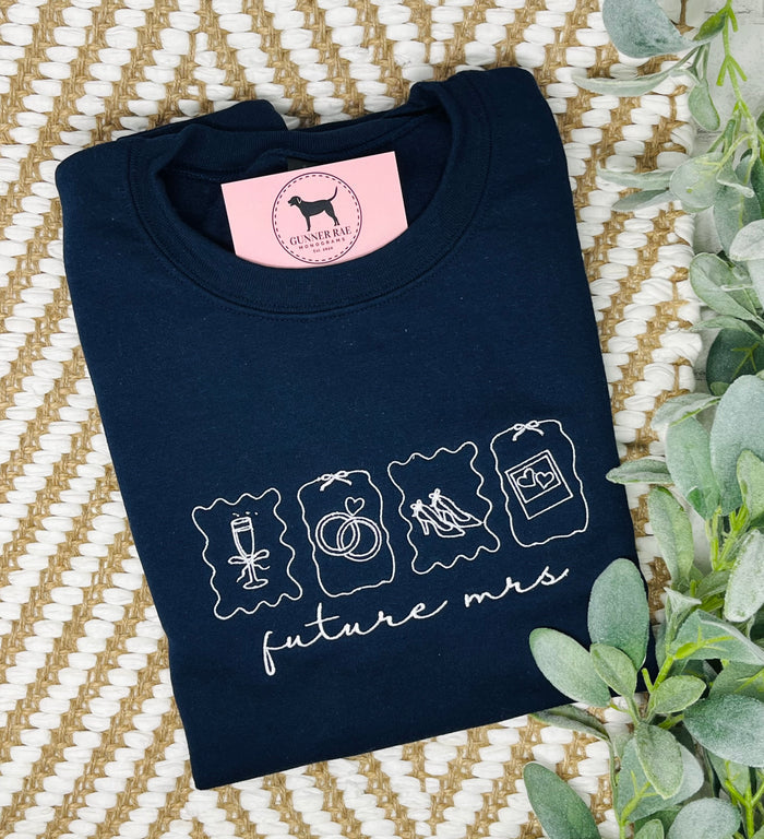 FUTURE MRS ICONS Custom Embroidered T-shirt or Sweatshirt