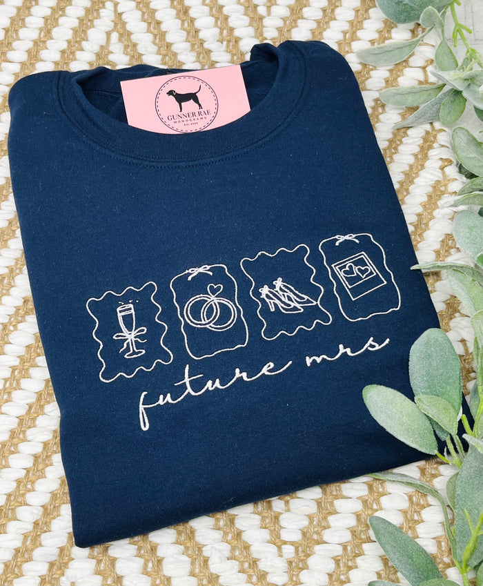 FUTURE MRS ICONS Custom Embroidered T-shirt or Sweatshirt