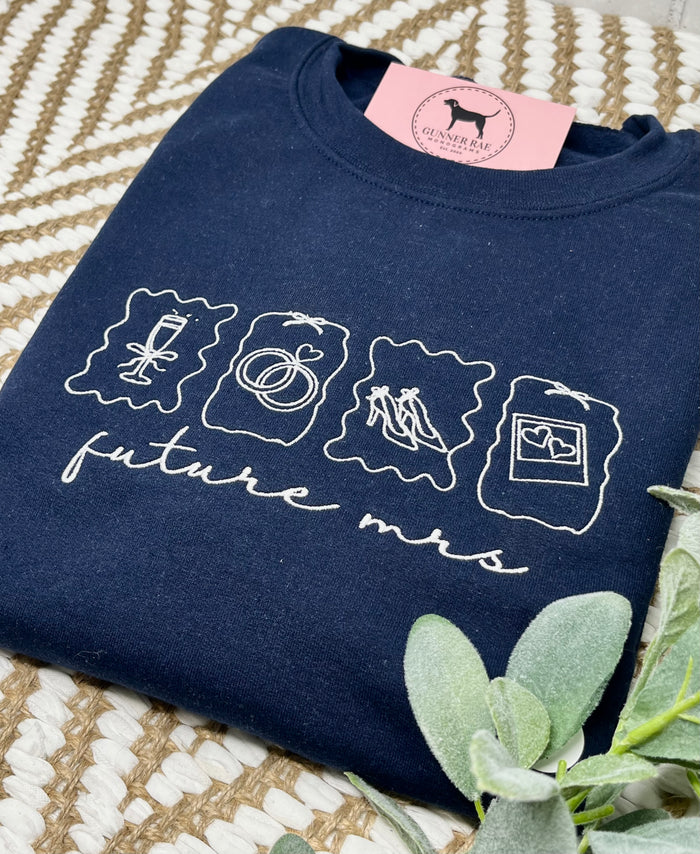FUTURE MRS ICONS Custom Embroidered T-shirt or Sweatshirt