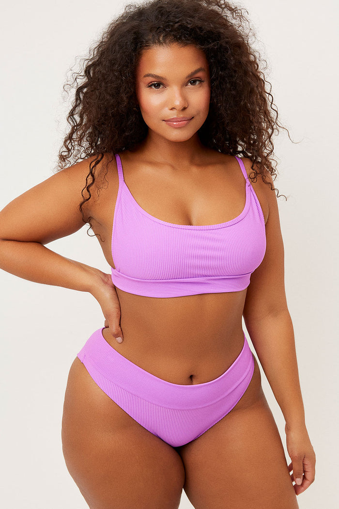 Gavin Ribbed Passionfruit Bralette Top