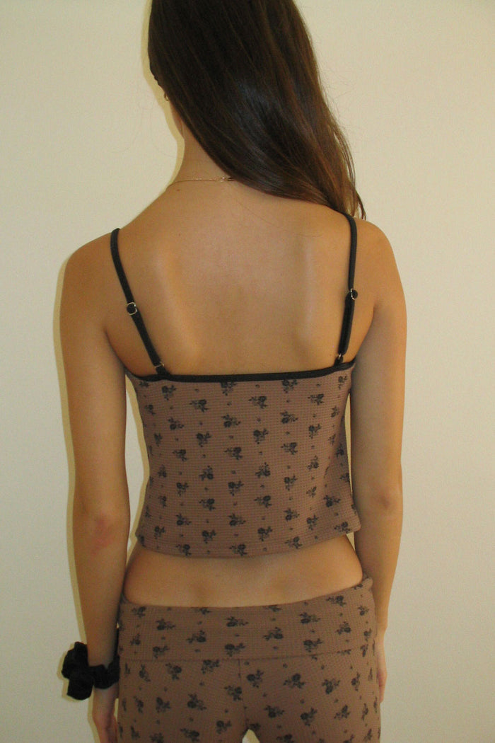 Giselle Waffle Floral Tank Lullaby
