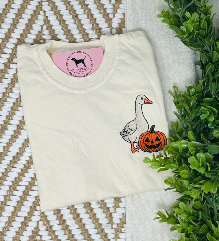 GOOSE PUMPKIN Embroidered T-shirt or Sweatshirt