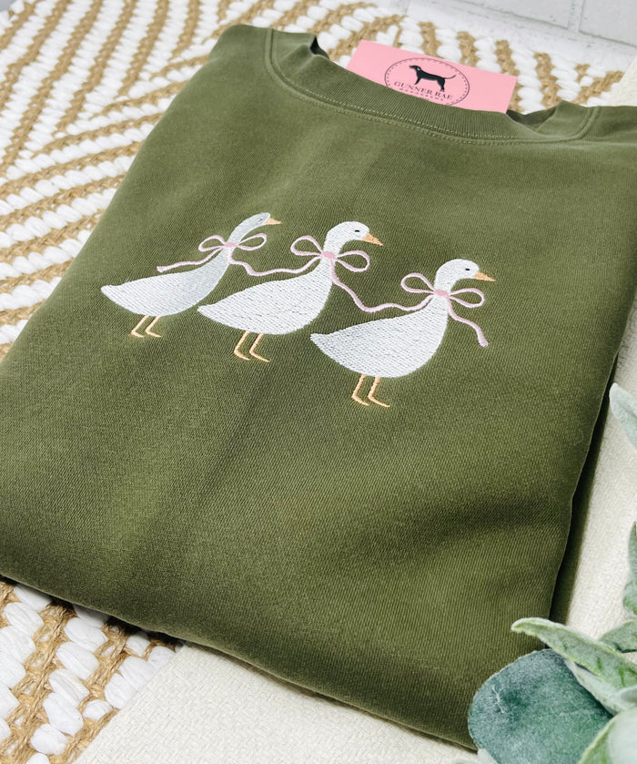 GOOSE TRIO Custom Embroidered T-shirt or Sweatshirt