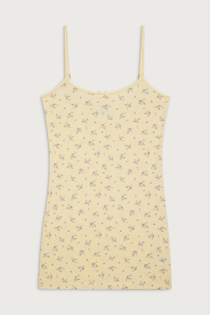 Gwen floral mini dress buttercup bouquet