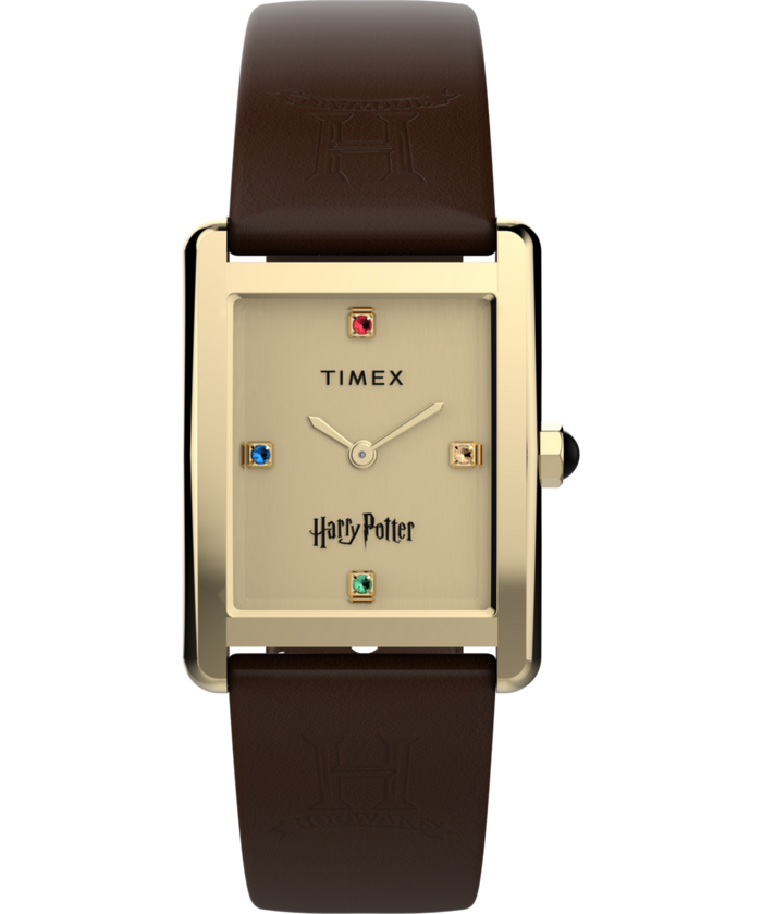 TW2Y75700 Harry Potter x Timex Hailey Hogwarts 24mm Leather Strap Watch Primary Image