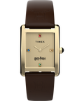 TW2Y75700 Harry Potter x Timex Hailey Hogwarts 24mm Leather Strap Watch Primary Image