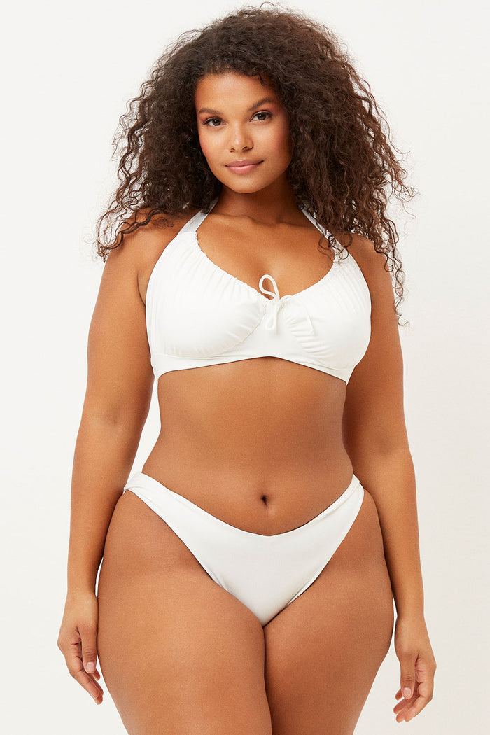 Haven White High Cut Cheeky Bottom