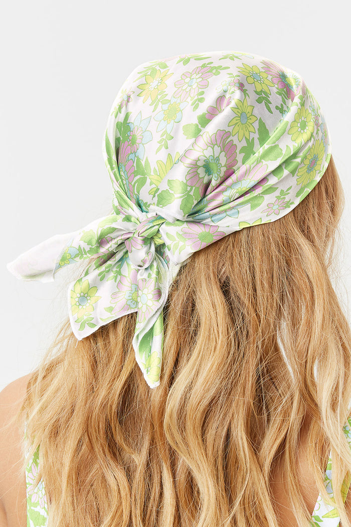 Heidi Secret Garden Silk Head Scarf
