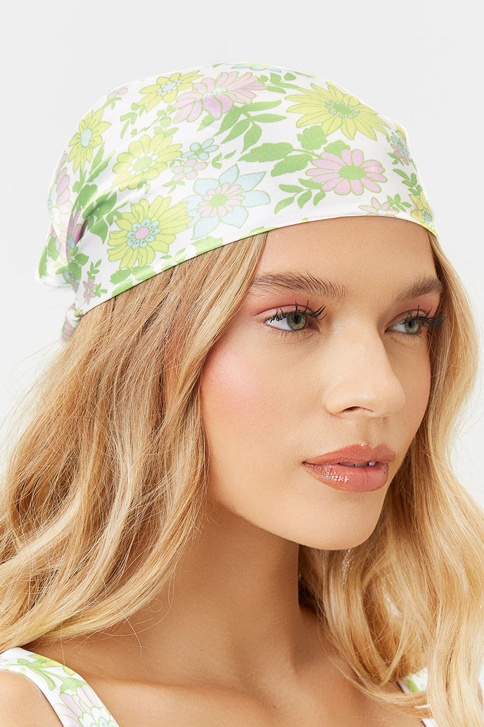 Heidi Secret Garden Silk Head Scarf