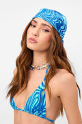 Heidi Satin Head Scarf Electric