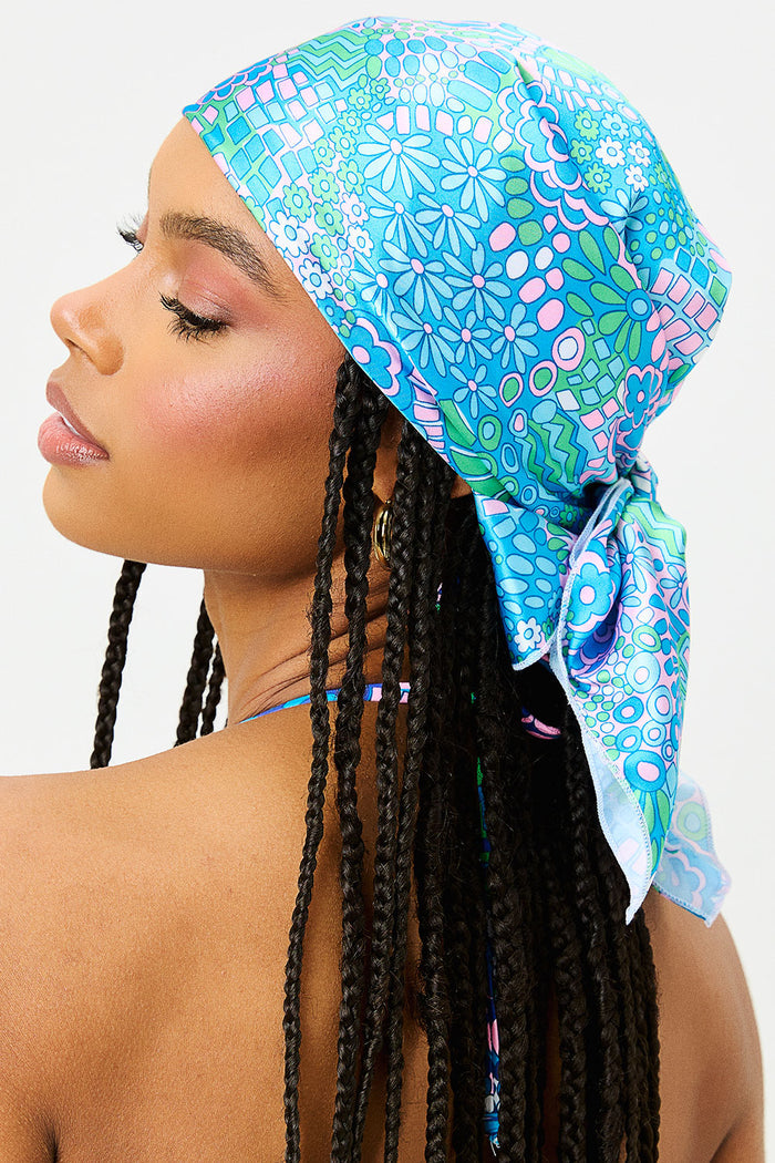 Heidi Good Vibes Silk Head Scarf
