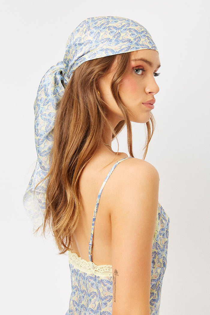 heidi monarch silk head scarf