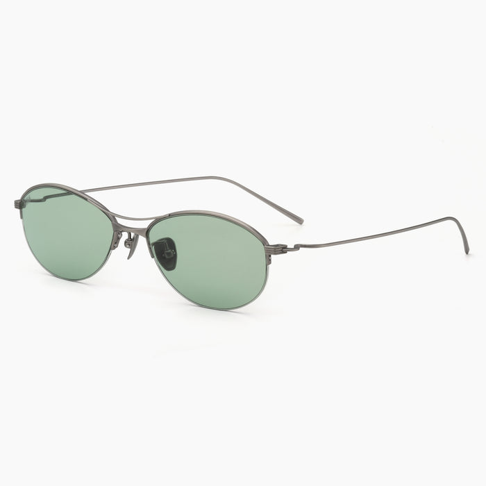 Brushed Gunmetal / Green