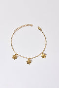 Hibiscus Chain Anklet Gold