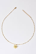 Hibiscus Charm Necklace Gold