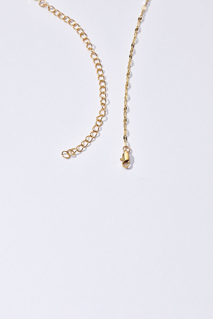 Hibiscus Charm Necklace Gold