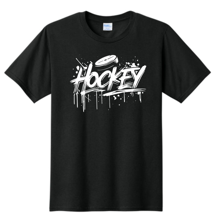 Hockey Abstract T-Shirt Black