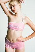 Holiday Terry One Shoulder Bikini Top Malibu High