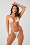 Hope Floral Triangle Bikini Top Tiger Lily